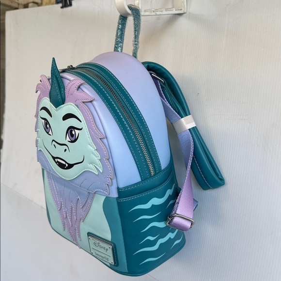 BRAND NEW Loungefly Disney Raya & the Last Dragon Sisu Mini Backpack Purse Bag - Picture 3 of 7